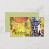 Zen buddha meditation Yoga Massage Therapist Business Card (Front/Back)