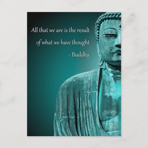 Zen Buddha Quote Inspirational Spiritual Postcard