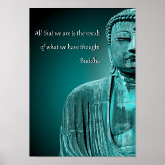 Zen Buddha Quote Inspirational Spiritual Poster