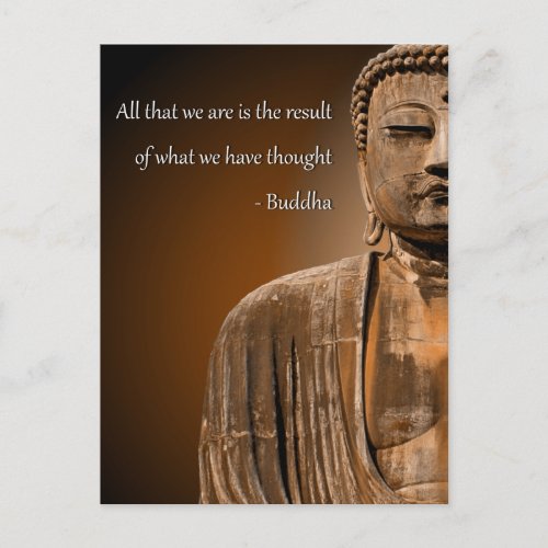 Zen Buddha Quote Inspirational Spiritual Thought Postcard