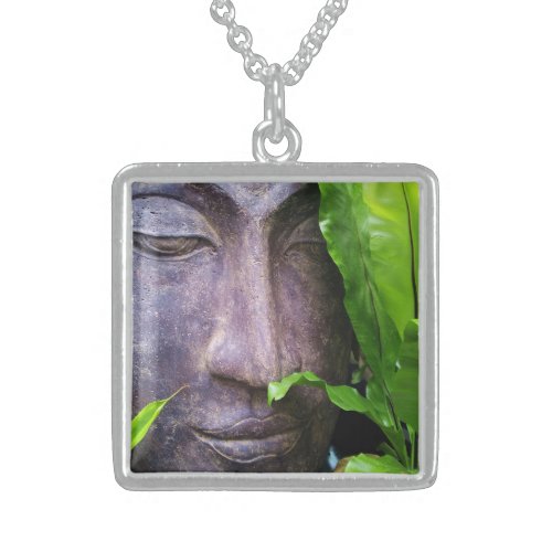 Zen Buddha Serenity Sterling Silver Necklace