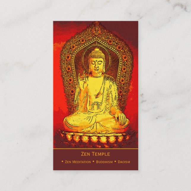 Zen Buddhism Business Card (Front)