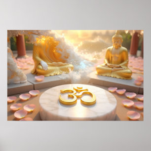 ZEN - BUDDHISM - OM POSTER