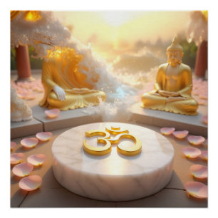 ZEN - BUDDHISM - OM POSTER
