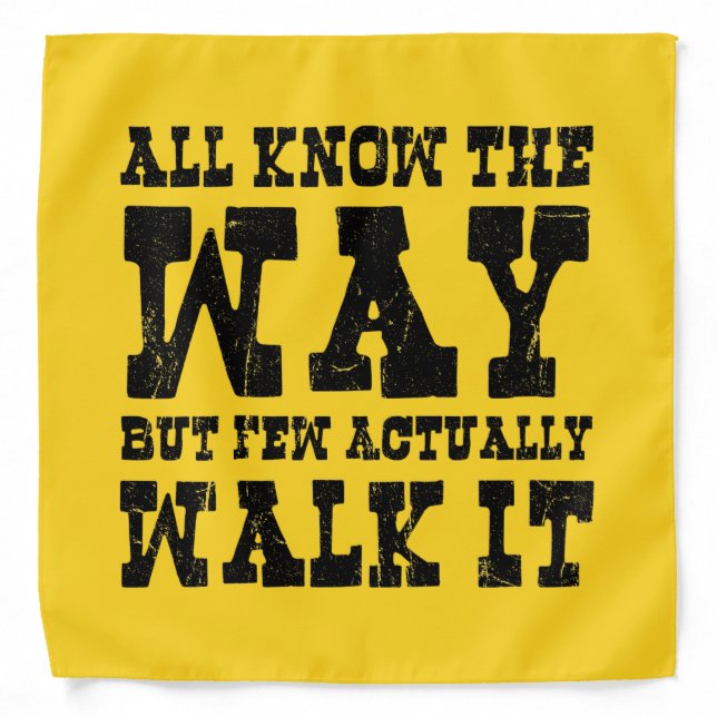 Zen Buddhism Spaghetti Western Style Bandana (Front)