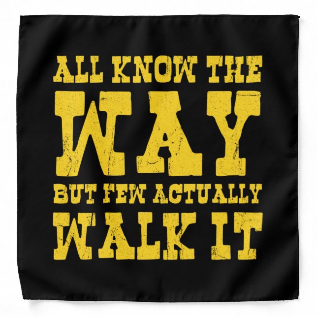 Zen Buddhism Spaghetti Western Style Bandana (Front)