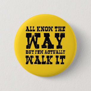 Zen Buddhism Spaghetti Western Style Button