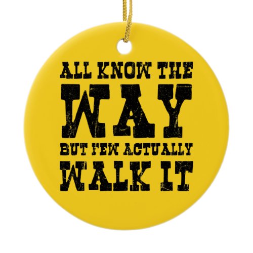 Zen Buddhism Spaghetti Western Style Ceramic Ornament