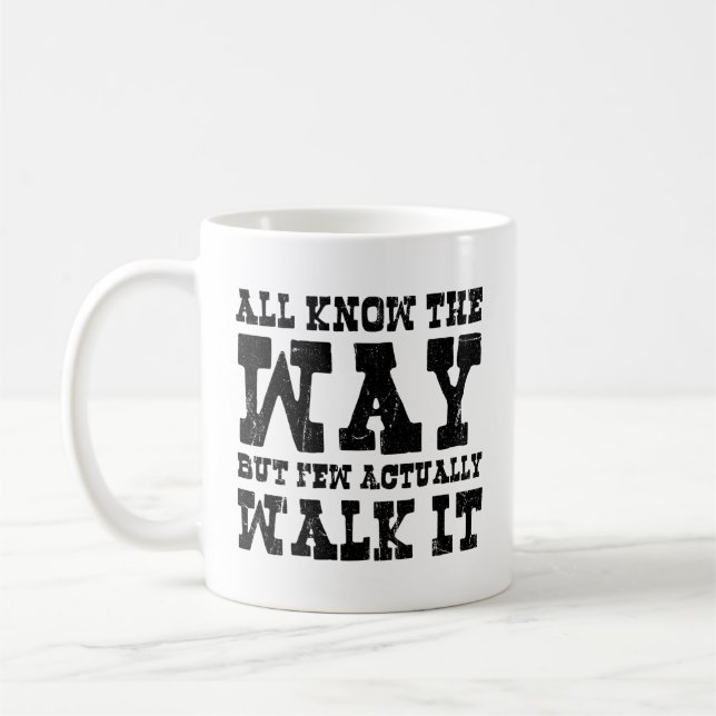 Zen Buddhism Spaghetti Western Style Coffee Mug (Left)