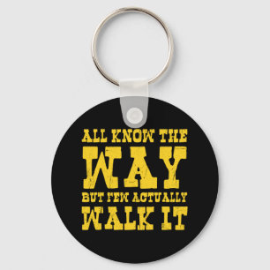 Zen Buddhism Spaghetti Western Style Keychain