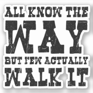 Zen Buddhism Spaghetti Western Style Sticker