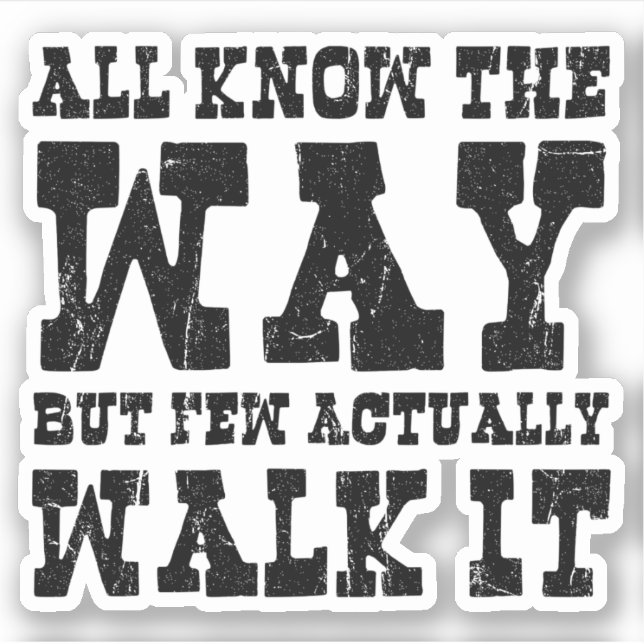 Zen Buddhism Spaghetti Western Style Sticker (Front)