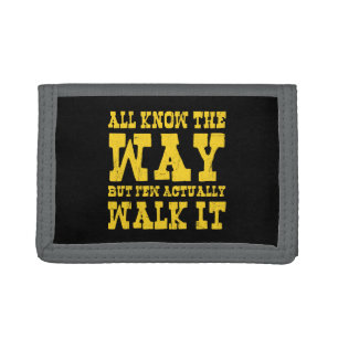 Zen Buddhism Spaghetti Western Style Trifold Walle Wallet