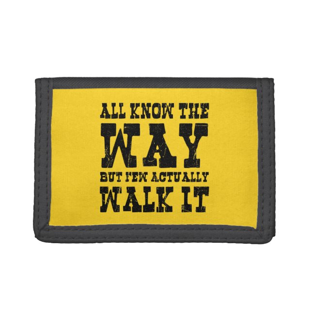 Zen Buddhism Spaghetti Western Style Trifold Wallet (Front)