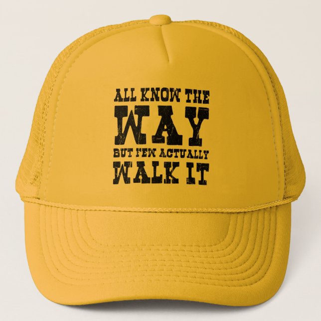 Zen Buddhism Spaghetti Western Style Trucker Hat (Front)