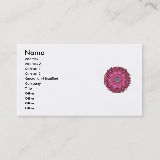Customizable Zen Buddhist inspired sacred wheel Business Cards