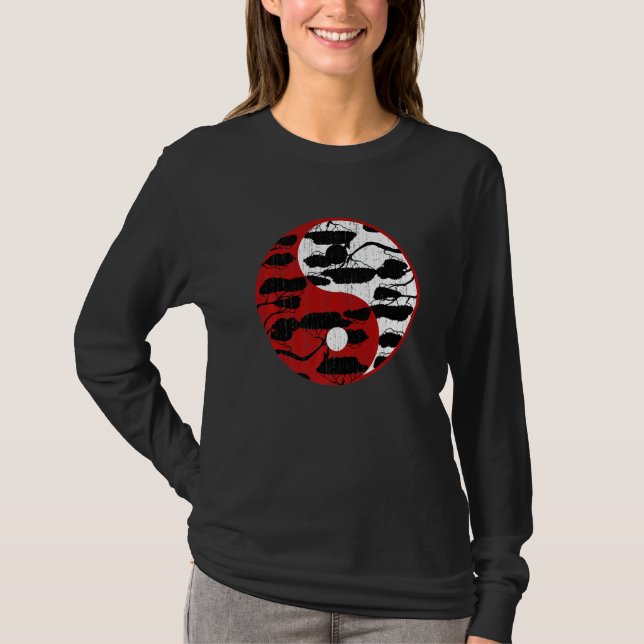 Zen Buddhist Japanese Culture Yin Yang Gardener Bo T-Shirt (Front)