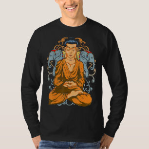 Zen Buddhist Spiritual Yoga Meditation Asian Eleph T-Shirt