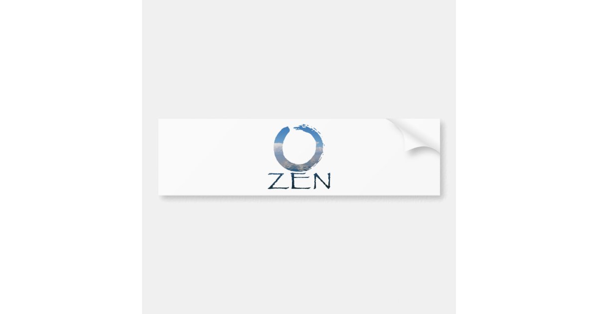 ZEN BUMPER STICKER Zazzle