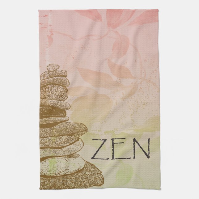 Zen Cairn Towel (Vertical)