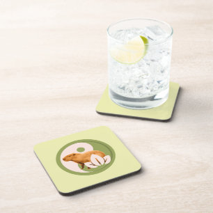 Zen Capybara Yin Yang Peaceful Nature Beverage Coaster