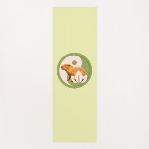 Zen Capybara Yin Yang Peaceful Nature Yoga Mat