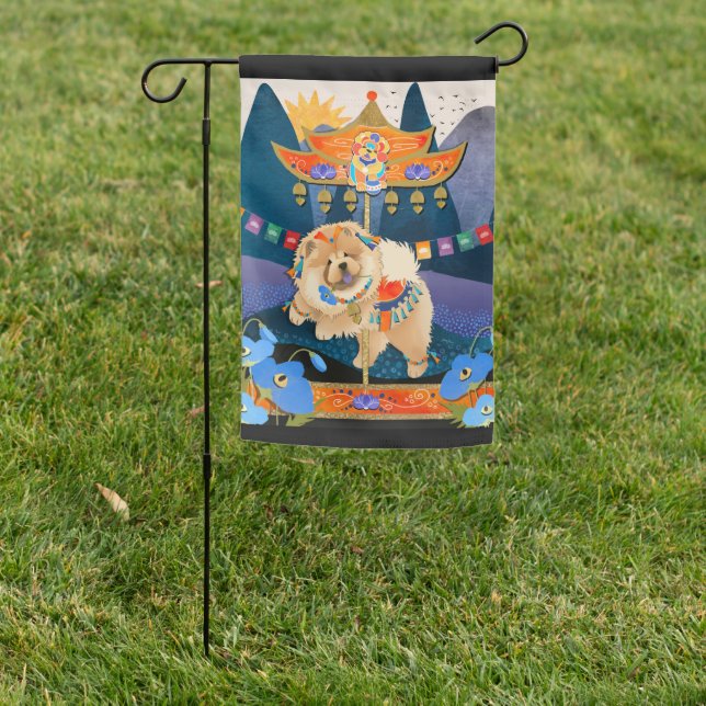 ZEN CARNIVAL  Chow Garden Flag (In SItu)