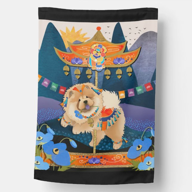 ZEN CARNIVAL  Chow House Flag (Front)