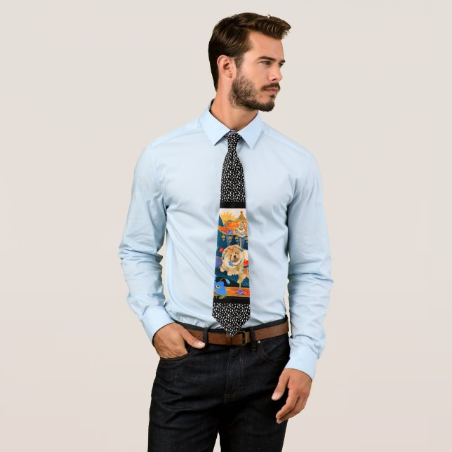 ZEN CARNIVAL  Chow -necktie Neck Tie (In Situ)