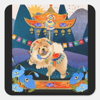 ZEN CARNIVAL Chow Square Sticker