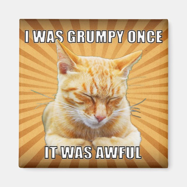 Zen Cat Magnet (Front)