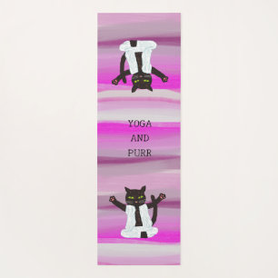 Zen cat yoga meditation pilates mediatate yoga mat