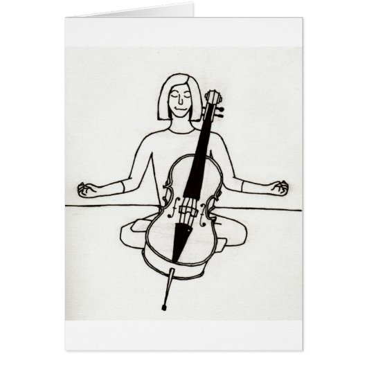 Zen Cellist card (Front)
