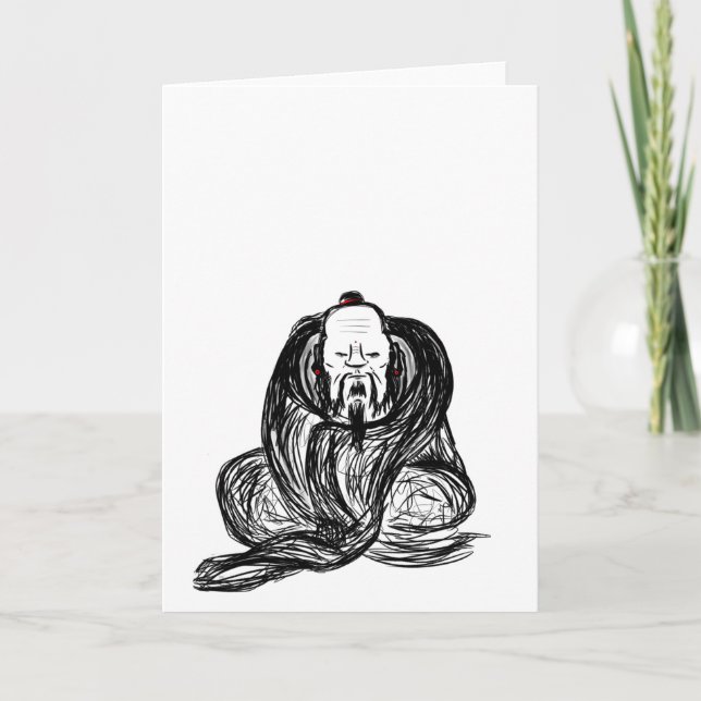 Zen (Ch'an) Wisdom Greeting Card (Blank) (Front)