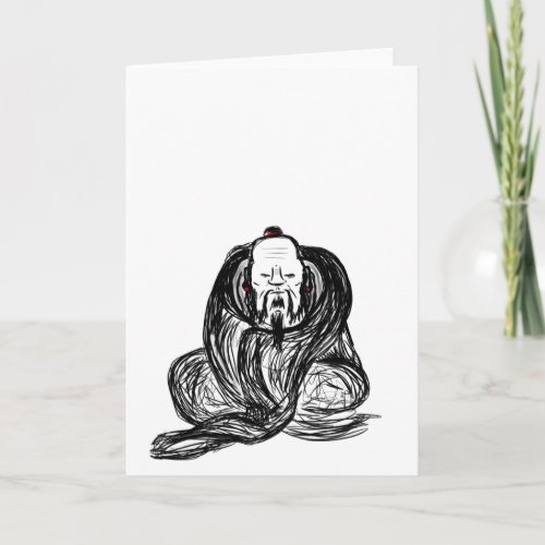 Zen Chan Wisdom Greeting Card Blank