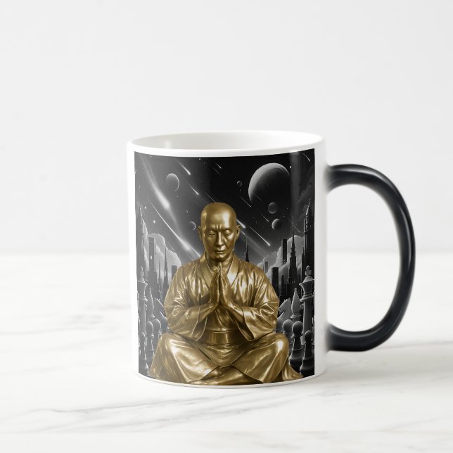 Zen chess game color morph mug  (Right)