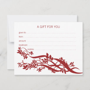 Zen Chic Massage Therapist Gift Certificate