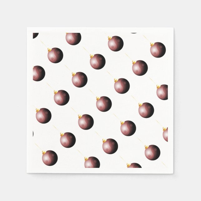 Zen Christmas Designs Paper Napkins (Front)