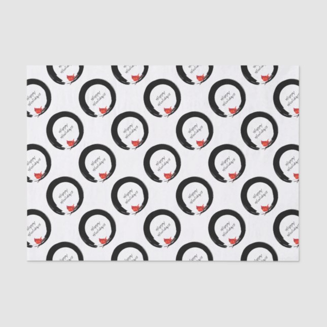 Zen Christmas Designs Tissue Paper (Front)