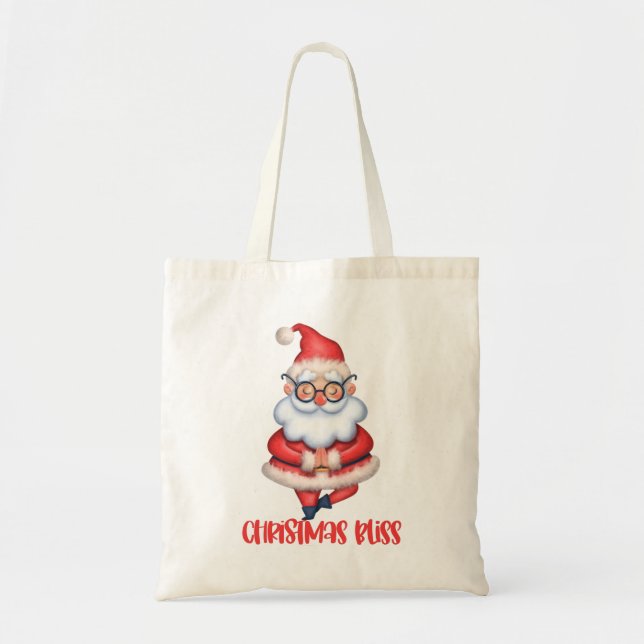 Zen Christmas Santa Tote Bag (Front)