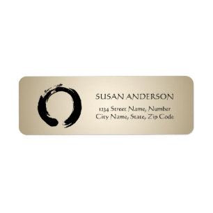 Zen Circle Address Label