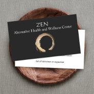 Zen Circle Enso Yoga And Meditation Buddhist 3 Business Card at Zazzle