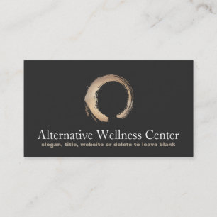 Zen Circle Enso Yoga and Meditation Buddhist 3 Business Card