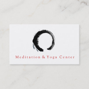 Zen Circle Enso Yoga Instructor and Life Coach Business Card