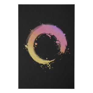 Zen Circle Faux Canvas Print