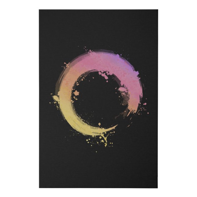 Zen Circle Faux Canvas Print (Front)