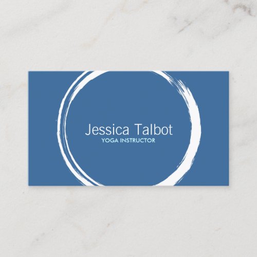 ZEN CIRCLE in WHITEBLUE II Business Card