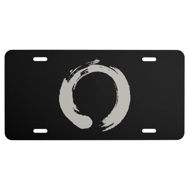 Zen Circle License Plate (Front)