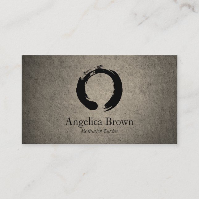 Zen Circle Meditation Business Card (Front)