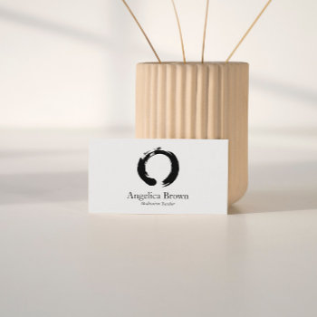Zen Circle Meditation Business Card by istanbuldesign at Zazzle